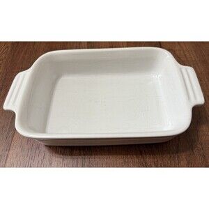 Le Creuset White 7"x5" Stoneware Casserole Baking Dish 16-41
